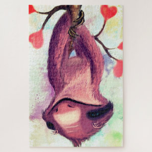 Romantisches Sloth Puzzle