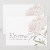 Romantisches Soft Blush Pfingstrosen-Hochzeits-Res (Vorne/Hinten)