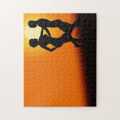 Romantisches Sonnenuntergang-Puzzle Puzzle (Vertikal)