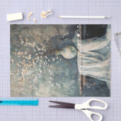 Romantisches Stillleben - Blumenzettel Seidenpapier (Handwerk)