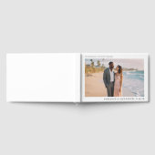 Romantisches Strand Minimalistisches Foto Gästebuch (Voll)
