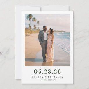 Romantisches Strandfoto Save The Date