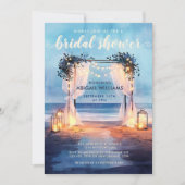 Romantisches Strandleben Twilight Ocean Brautparty Einladung (Vorderseite)