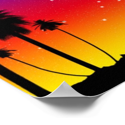 Romantisches Sunset Poster (Ecke)