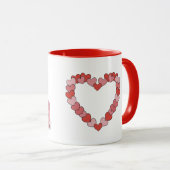 Romantisches Superhelden-Paar Valentinstag-Kaffeet Tasse (VorderseiteRechts)