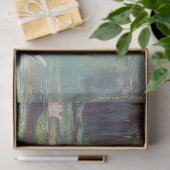 Romantisches Swan Couple in Lily Pond Decoupage Seidenpapier (Geschenk)