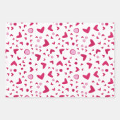 Romantisches Talentinherzen beim Greifen Geschenkpapier Set (Vorderseite)