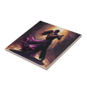 ✨Romantisches Tango-Paar Elegantes Tanzdesign ✨ Fliese (Seite)