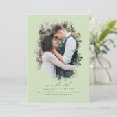 Romantisches und Dreamy Save the Date Foto (Stehend Vorderseite)