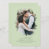 Romantisches und Dreamy Save the Date Foto (Vorne/Hinten)