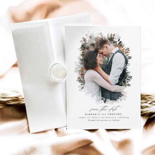 Romantisches und Dreamy Save the Date Foto