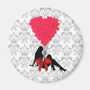 Romantisches Valentindesign Magnet