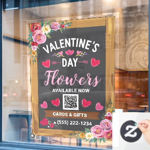 Romantisches Valentinfenster Personalisierbar Fensteraufkleber