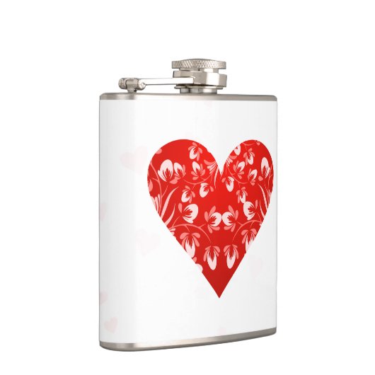 Romantisches Valentinherz Flachmann (Rechts)