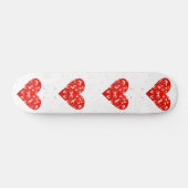 Romantisches Valentinherz Skateboard (Horizontal)