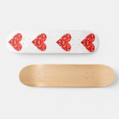 Romantisches Valentinherz Skateboard (Horizontal)
