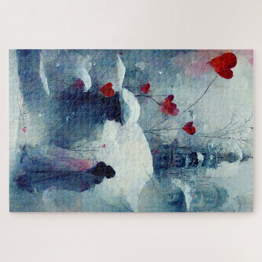 Romantisches Valentins Puzzle (Horizontal)