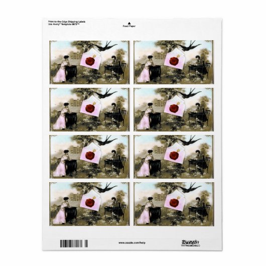 ROMANTISCHES VALENTINSCHREIBEN, ROTWACHS-SIEGEL (Vorne)