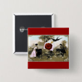 ROMANTISCHES VALENTINSCHREIBEN, ROTWACHS-SIEGEL BUTTON (Vorne & Hinten)