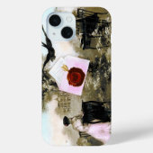 ROMANTISCHES VALENTINSCHREIBEN, ROTWACHS-SIEGEL Case-Mate iPhone HÜLLE (Rückseite)