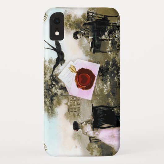 ROMANTISCHES VALENTINSCHREIBEN, ROTWACHS-SIEGEL Case-Mate iPhone HÜLLE (Rückseite)