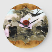 ROMANTISCHES VALENTINSCHREIBEN, ROTWACHS-SIEGEL GROßE WANDUHR (Vorderseite)