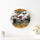 ROMANTISCHES VALENTINSCHREIBEN, ROTWACHS-SIEGEL GROßE WANDUHR (Zuhause)