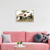 ROMANTISCHES VALENTINSCHREIBEN, ROTWACHS-SIEGEL LEINWANDDRUCK (Insitu (Wohnzimmer))