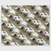 ROMANTISCHES VALENTINSCHREIBEN, ROTWACHSTUM SIEGEL GESCHENKPAPIER (Flach)