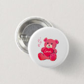 Romantisches Valentinsgeschenk Button (Vorne & Hinten)