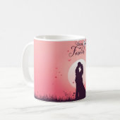 Romantisches Valentinsgeschenk zum Jahrestag Kaffeetasse (Vorderseite Links)
