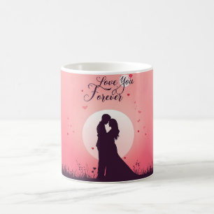 Romantisches Valentinsgeschenk zum Jahrestag Kaffeetasse
