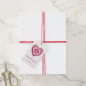 Romantisches Valentinstag-Herz-Geschenk-Tag – Süße Geschenkanhänger (Mit Garn)