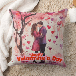 Romantisches Valentinstag Kissen - Paar