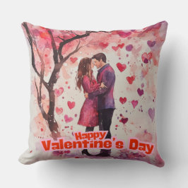 Romantisches Valentinstag Kissen - Paar