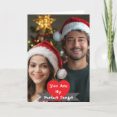 Romantisches Valentinstag Premium Personalisiertes Feiertagskarte (Vorderseite)