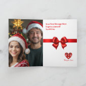 Romantisches Valentinstag Premium Personalisiertes Feiertagskarte (Innenseite)