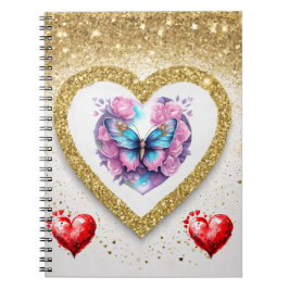 Romantisches Valentinstag-Tapete - Trendy Design Notizblock