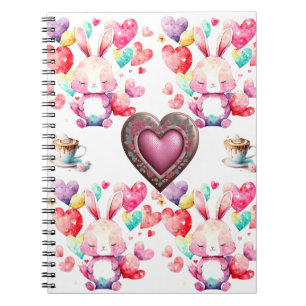 Romantisches Valentinstag-Wallpaper - Herz-Design Notizblock