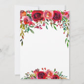 Romantisches Valentinstag Wasserfarbenes Party Einladung (Rückseite)