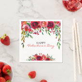 Romantisches Valentinstag Wasserfarbenes Party Serviette (Beispiel)