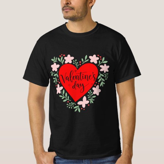 Romantisches Valentinstag-Zitat T-Shirt (Vorderseite)