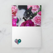 ROMANTISCHES VALENTINTAKT MIT ROMANTISCHEN ROSEN FEIERTAGSKARTE (Innenseite)