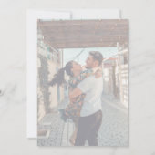 Romantisches Vellum Overlay 2 Foto Hochzeit Einladung (Rückseite)