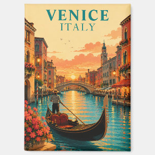 Romantisches Venedig Italien Gondelfahrt Reise-Sou Magnet