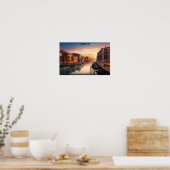 Romantisches Venedig Italien Sonnenuntergang Aussi Poster (Küche)