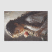 Romantisches Viktorianisches Portrait & Rose Seidenpapier (Vorderseite)