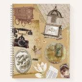 Romantisches Vintag Journal-Notebook Notizblock (Vorderseite)