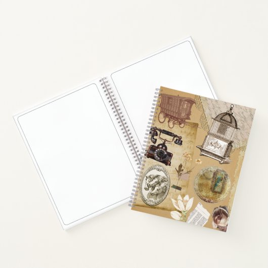 Romantisches Vintag Journal-Notebook Notizblock (Innenseite)
