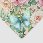 Romantisches Vintage-Blumen-Liebesbrief-Decoupage Seidenpapier (Detail)